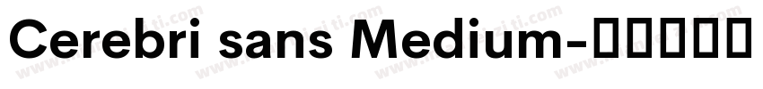 Cerebri sans Medium字体转换